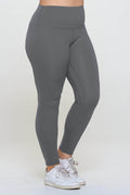 Yelete Full Size Fleece Lined High Waisted Leggings - Hovatok