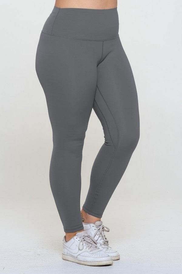 Yelete Full Size Fleece Lined High Waisted Leggings - Hovatok