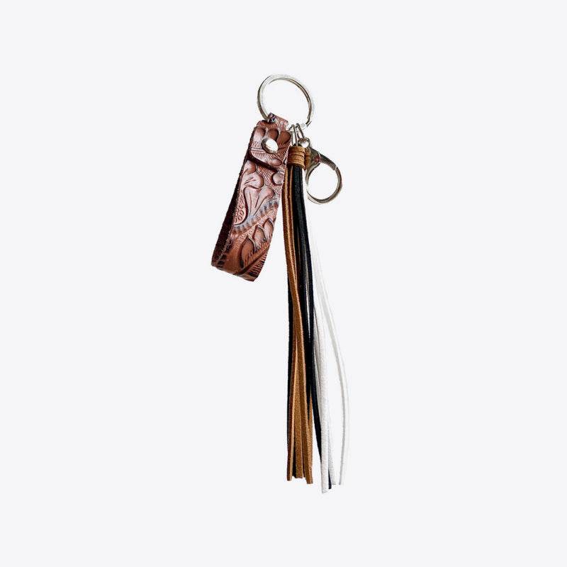 Genuine Leather Tassel Keychain - Hovatok