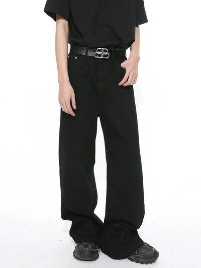 Wide Leg Jeans with Pockets - Hovatok