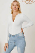 Zip Up Long Sleeve Bodysuit - Hovatok