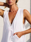 Side Slit V-Neck Tank - Hovatok