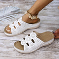 Open-Toe Cutout Sandals - Hovatok