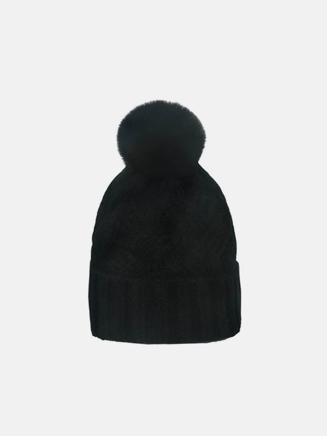 Roll Rim Cable-Knit Hat - Hovatok