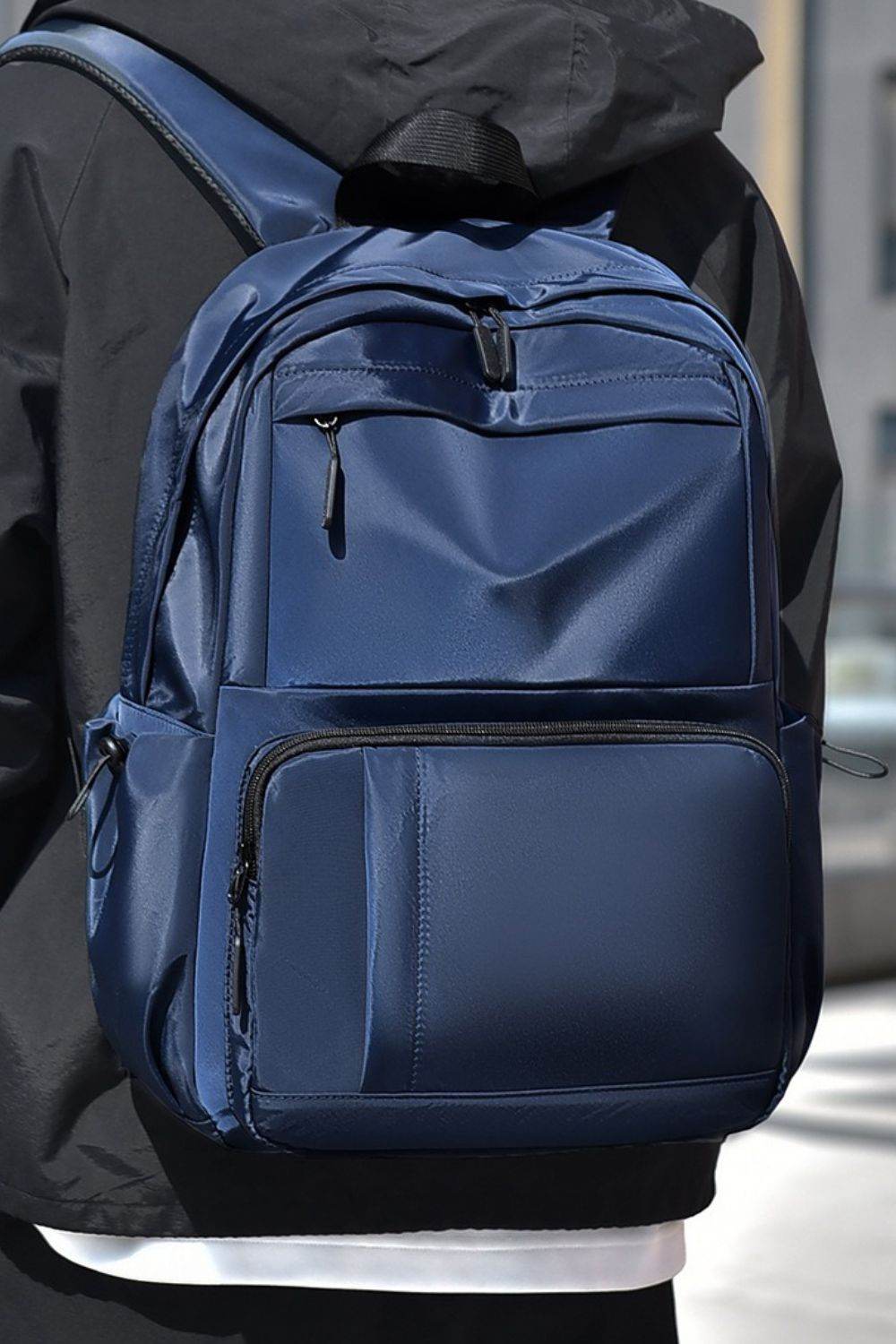 Multi-Pockets Solid Color Backpack Bag - Hovatok
