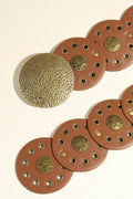Round Shape PU Leather Belt - Hovatok
