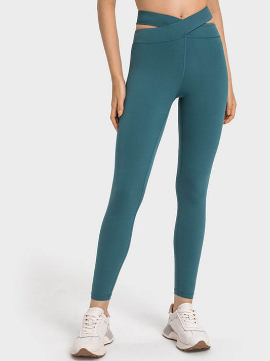 Millennia Crisscross Cutout Sports Leggings - Hovatok