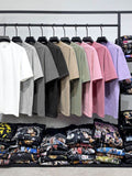 Men's Full Size Round Neck Washed T-Shirt Plus Size - Hovatok