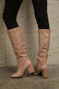 East Lion Corp Block Heel Knee High Boots - Hovatok