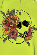 Simply Love Simply Love Full Size Floral Skull Graphic Hoodie - Hovatok
