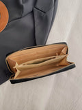 PU Leather Solid Color Wallet - Hovatok