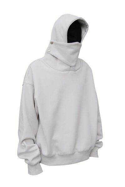 Men's Long Sleeve Hoodie with Mask - Hovatok
