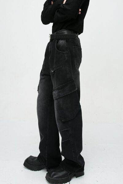 Baggy Jeans with Cargo Pockets - Hovatok
