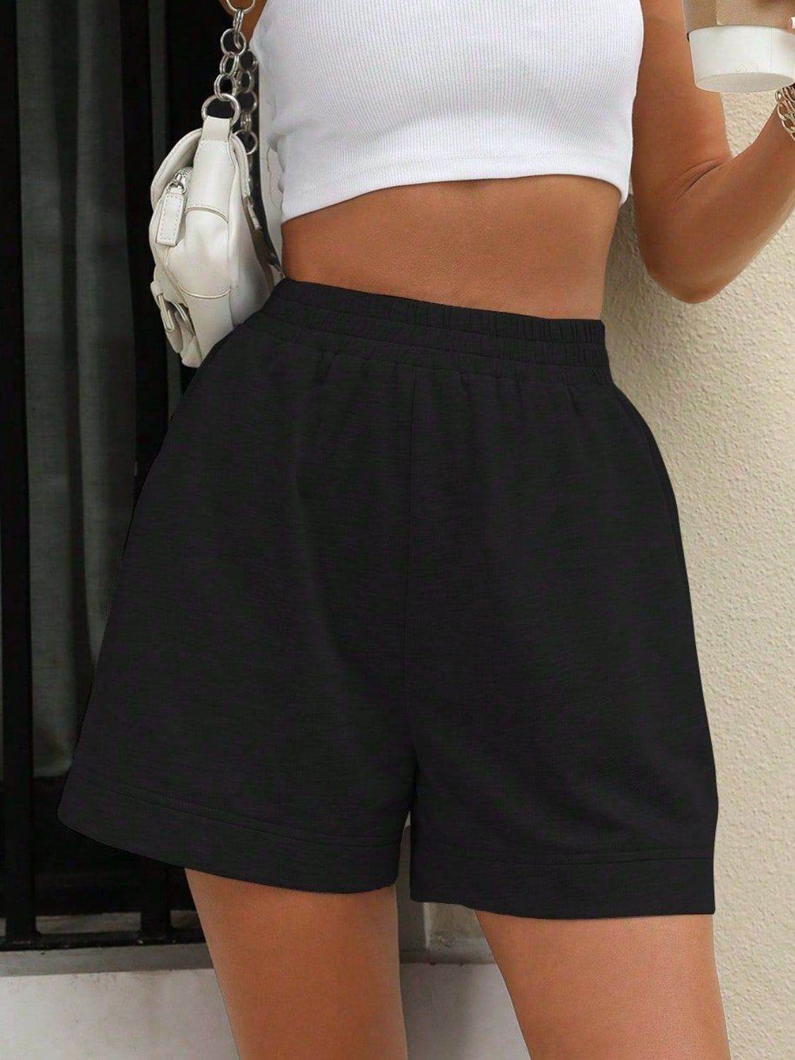 Elastic Waist Shorts - Hovatok