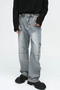 Wide Leg Jeans with Cargo Pockets - Hovatok