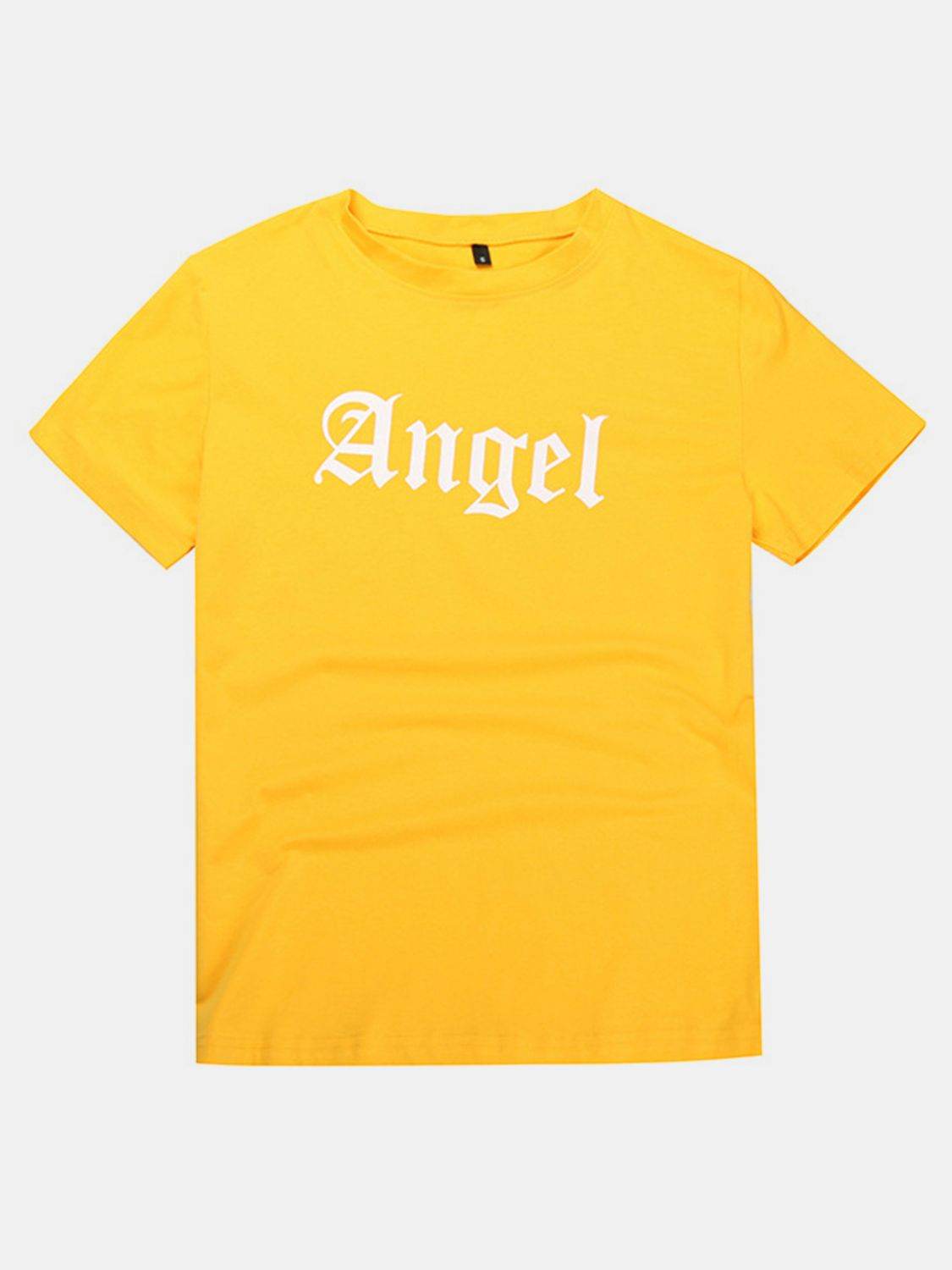 Perfee ANGEL Round Neck Short Sleeve T-Shirt - Hovatok