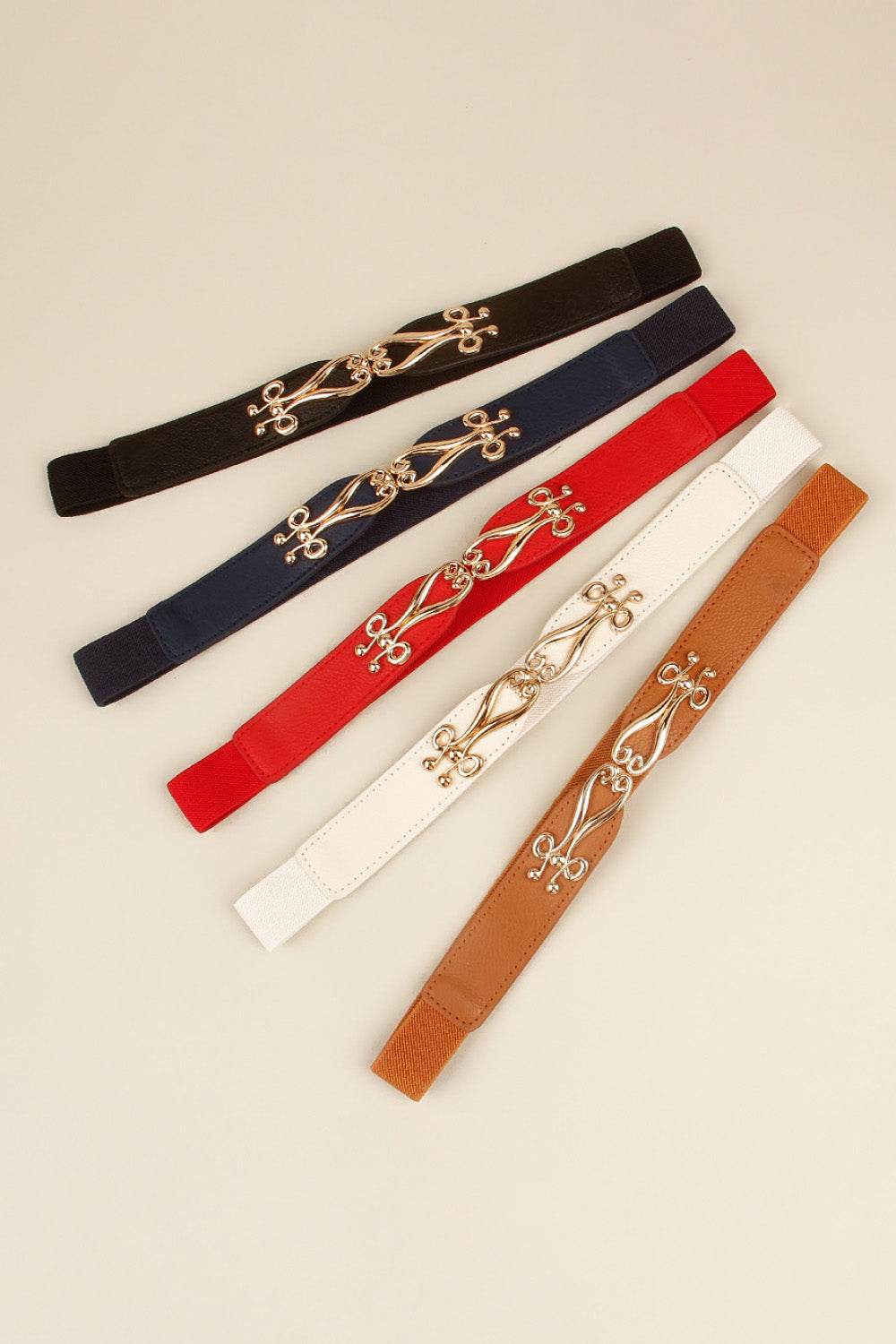 Alloy Buckle Elastic Belt - Hovatok