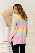 Angel Wings Gradient V-Neck Sweater - Hovatok