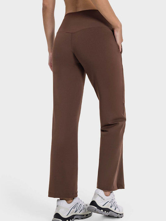 Millennia Pocketed High Waist Active Pants - Hovatok