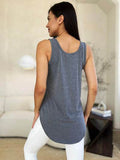 Basic Bae Full Size Round Neck Curved Hem Tank - Hovatok