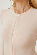 Zip Up Long Sleeve Bodysuit - Hovatok
