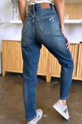 Judy Blue Full Size Tummy Control High Waist Slim Jeans - Hovatok