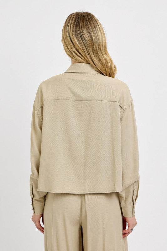 RISEN Button Down Long Sleeve Shirt - Hovatok