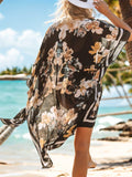Lovelet Printed Open Front Cover-Up - Hovatok