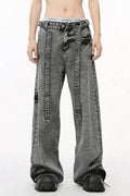 Wide Leg Jeans with Pockets - Hovatok