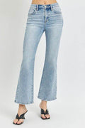 RISEN Full Size High Rise Ankle Flare Jeans - Hovatok