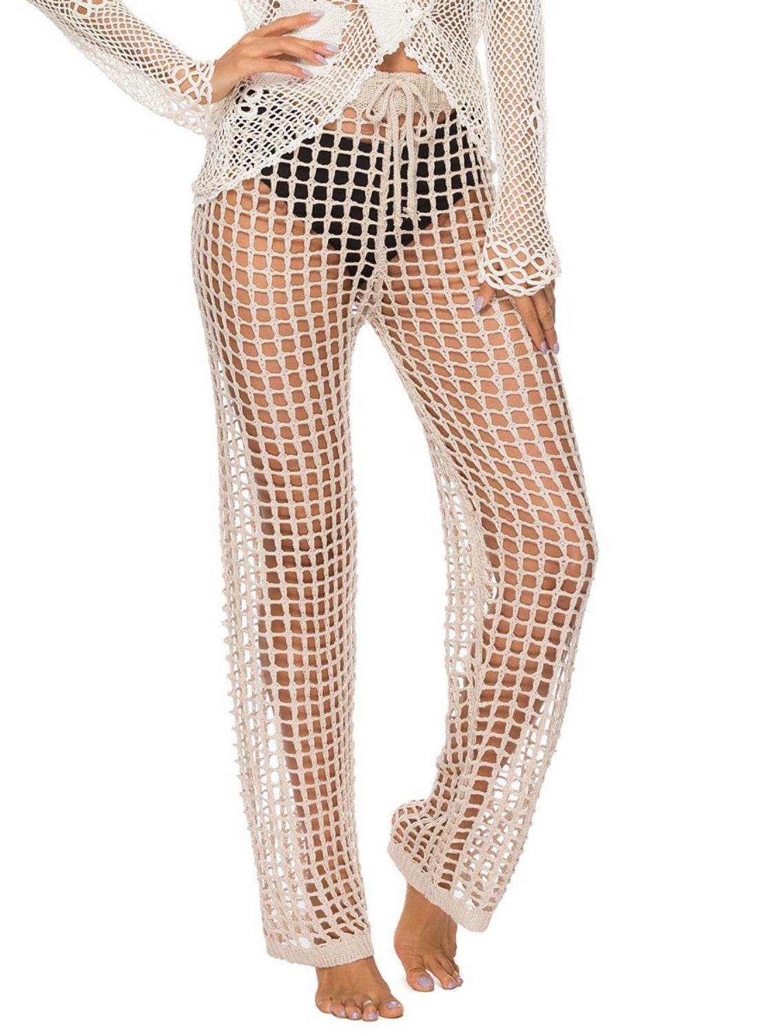 Cutout High Waist Swim Pants - Hovatok