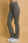 Love Tree High Waist Flare Active Leggings with Side Pockets - Hovatok