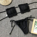 Frill Trim Ruched Bikini Set - Hovatok
