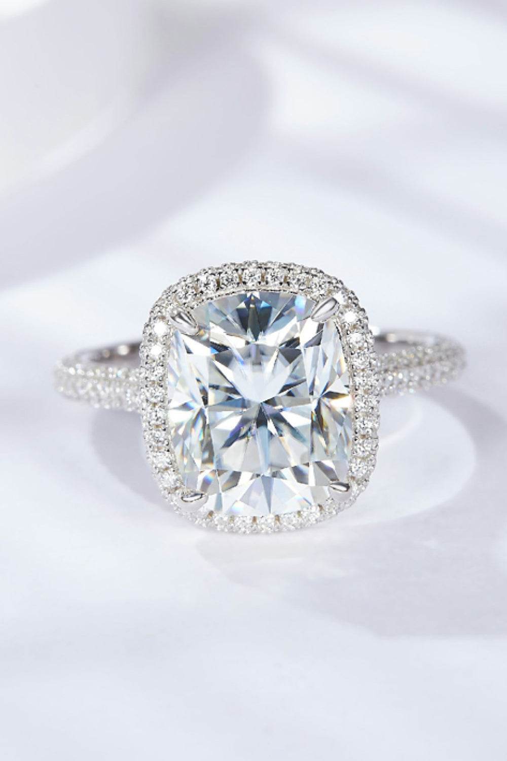 Adored 6 Carat Moissanite Halo Ring - Hovatok