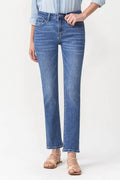 Lovervet Full Size Maggie Midrise Slim Ankle Straight Jeans - Hovatok