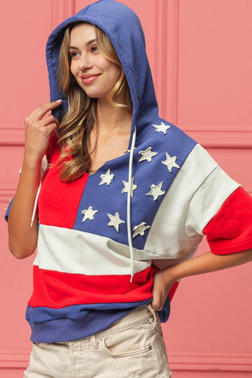BiBi American Flag Theme Hoodie - Hovatok
