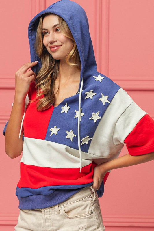 BiBi American Flag Theme Hoodie - Hovatok