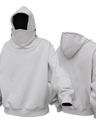 Men's Long Sleeve Hoodie with Mask - Hovatok