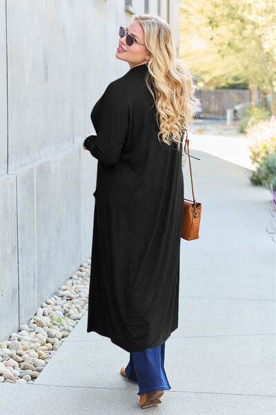 Basic Bae Full Size Open Front Long Sleeve Cover Up - Hovatok