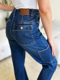 Judy Blue Full Size High Waist Cargo Jeans - Hovatok