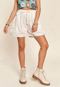 ADORA Drawstring Shorts with Pockets - Hovatok