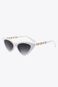 Chain Detail Cat-Eye Sunglasses - Hovatok