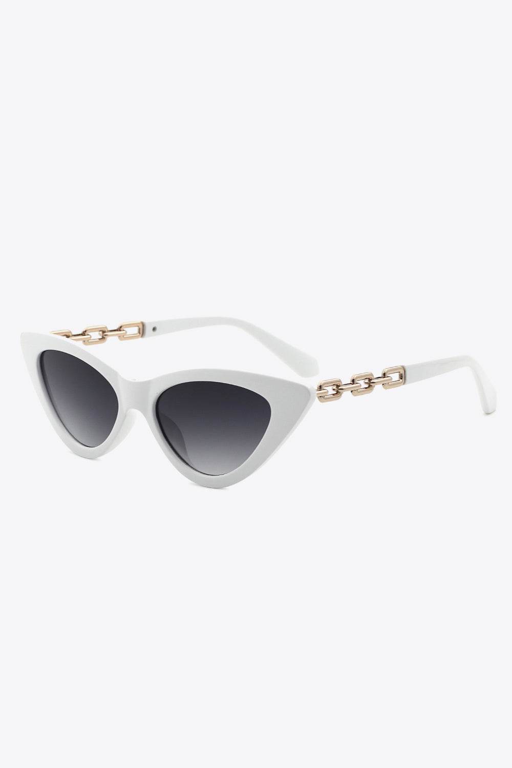 Chain Detail Cat-Eye Sunglasses - Hovatok
