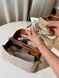 PU Leather Solid Color Wristlet - Hovatok