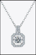 Adored Moissanite 925 Sterling Silver Necklace - Hovatok