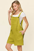 Double Take Full Size Texture Sleeveless Romper - Hovatok