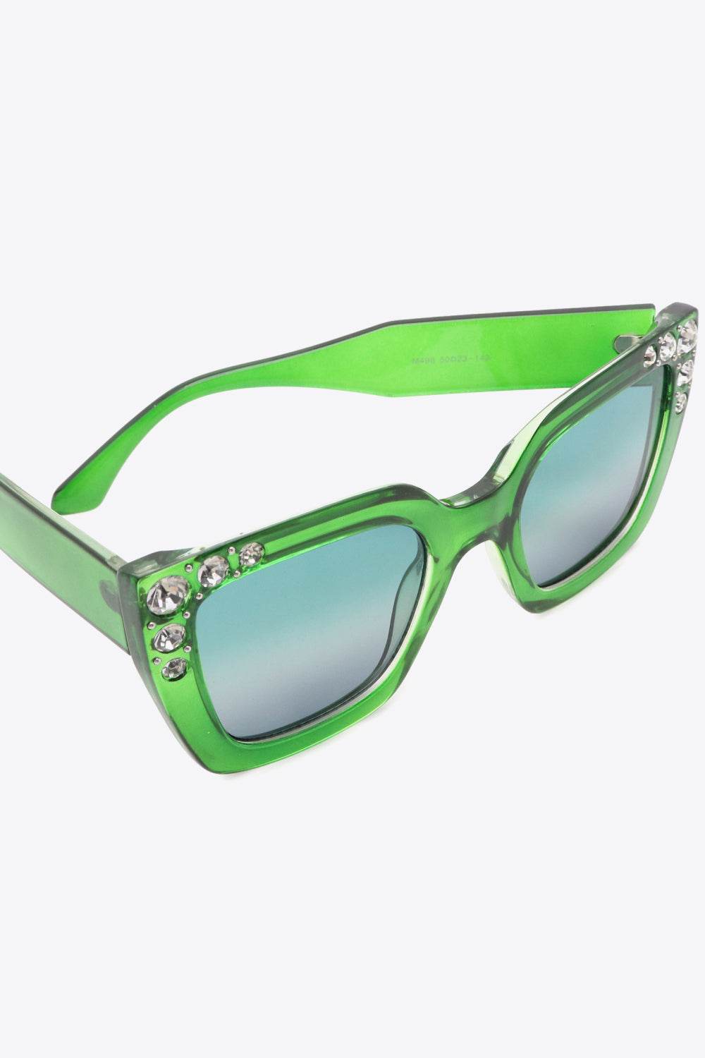 Inlaid Rhinestone Polycarbonate Sunglasses - Hovatok