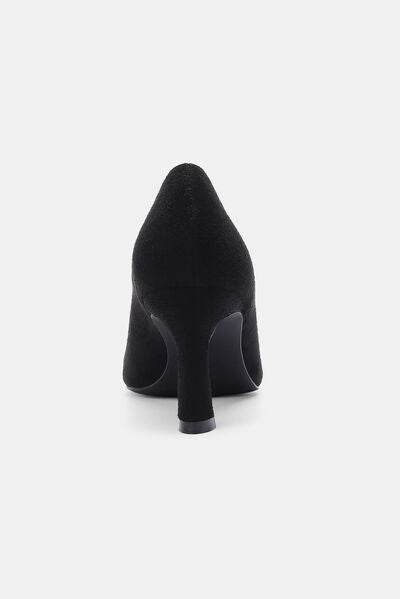 Beast Fashion Faux Suede Point Toe Pumps - Hovatok