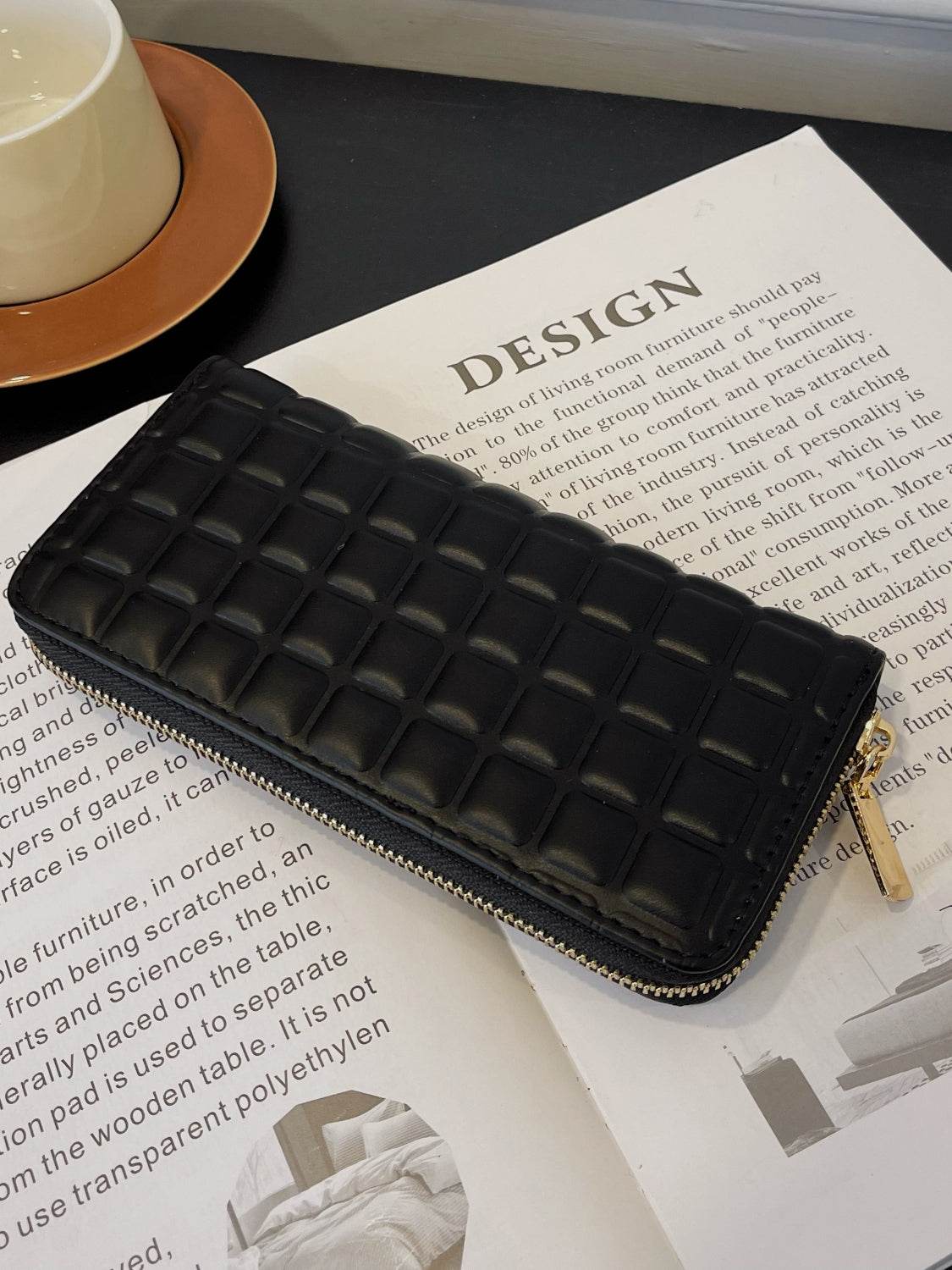 PU Leather Solid Color Wallet - Hovatok