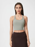 Millennia Scoop Neck Active Tank with Detachable Chest Pads - Hovatok